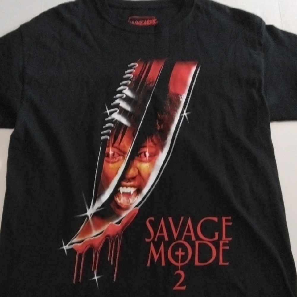 Savage Mode 2 Black‎ Graphic Tee Size Large